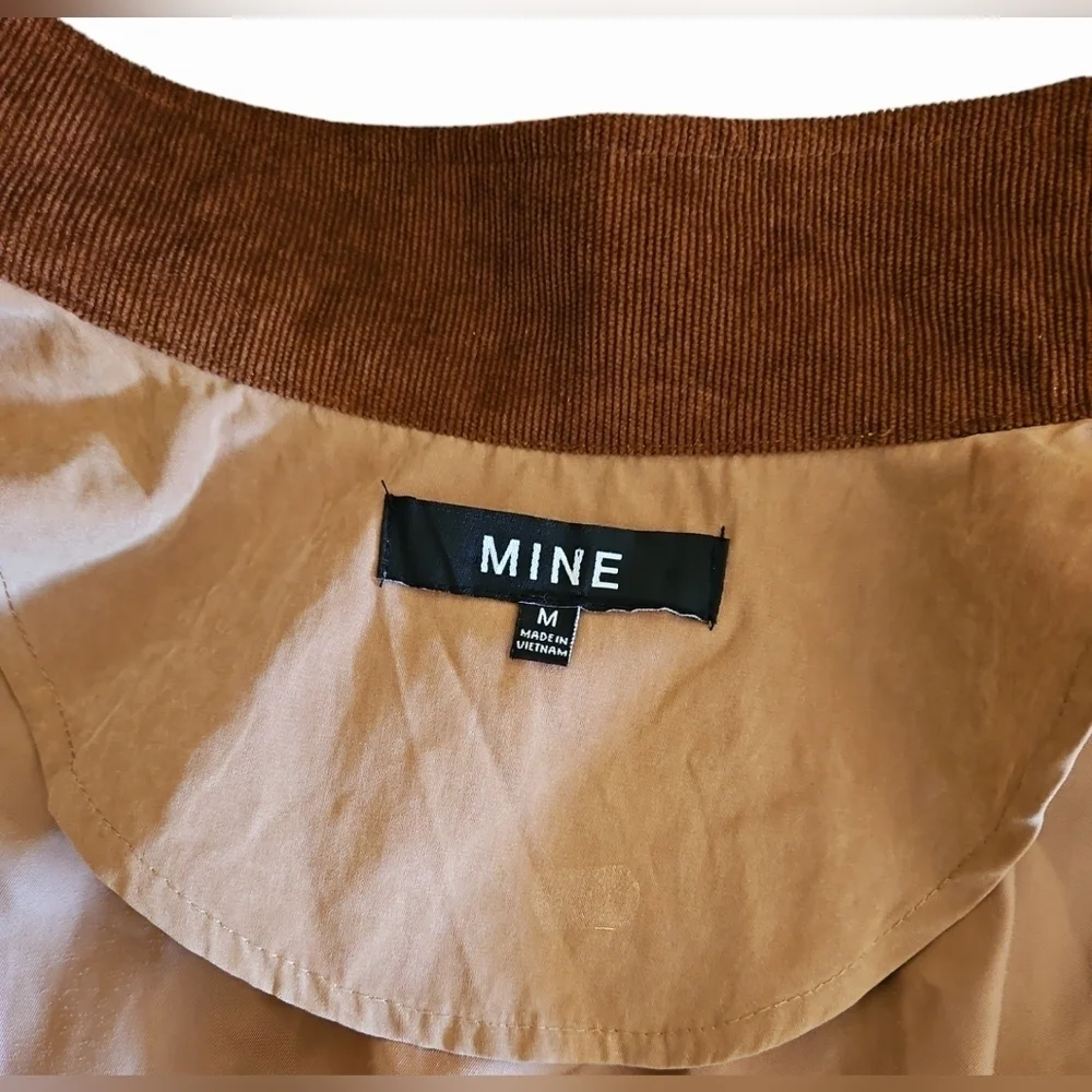Mine Women's Bomber Jacket Tan Brown Western Equestrian Meadium - Picture 5 of 6